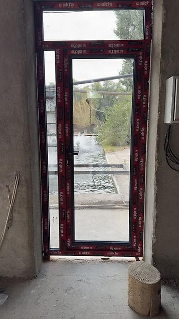 Строительство под ключ: Пластиковая дверь на заказ, Входная, Для частного дома, Другое количество створок, Распашная, Узбекистанская, Бесплатный замер — 3