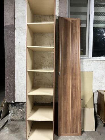 шкафы для дома бу: Шифоньер, Колдонулган, Түз, түсү - Күрөң, МДФ — 9