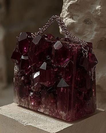 сумки и клатчи: Кристаллические вечерние аксессуары VARYA JAMYL / atelier MON MONDE - — 3