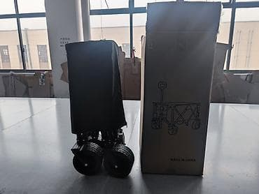 тележка ручная складная: Садово-строительная тачка и тележка, Стальная, Четырехколесная — 3