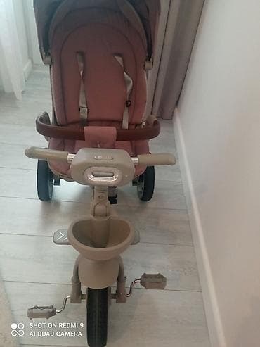 Детский трехколесный велосипед-коляска Haolafu - Формат 2-в-1