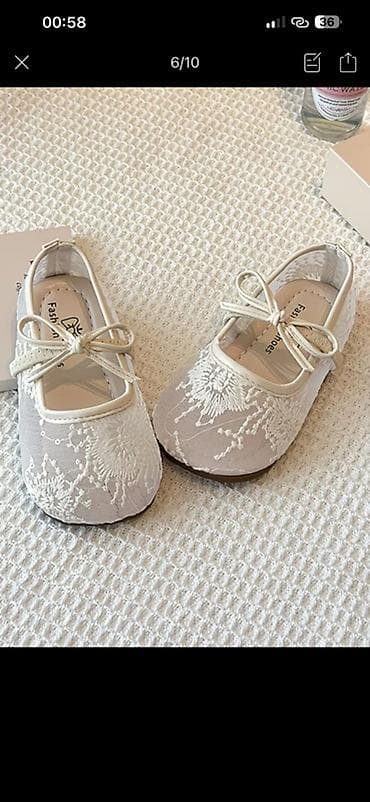 Детская обувь: Детские балетки для девочки - Цвет: молочный/кремовый - Верх — 3