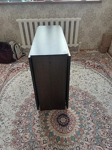 study table: Стол трансформер Для кухни, Стол-книжка, цвет - Коричневый — 2