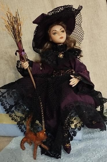 Другой декор и предметы интерьера: Коллекционная интерьерная кукла «Ведьма Серафима". - Авторская кукла — 1