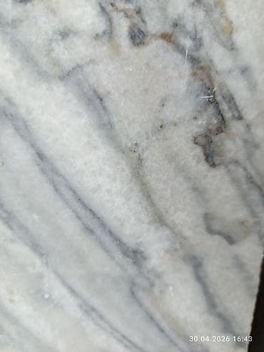 шифер лист: Натуральные Мраморные плитки СССР - Порода: мрамор со светло-серой — 3