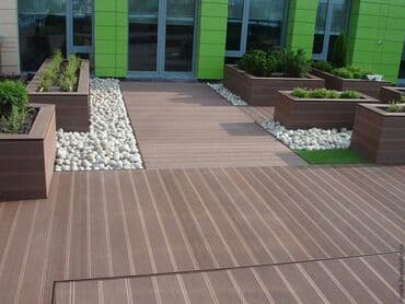 графика: В наличии террасная доска дпк стоимость 3000 сом за 1 м2 (6,9 п.М) — 6