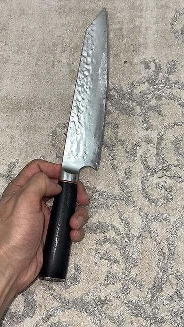 бутыль стеклянная: Кухонный нож шефа (gyuto) в подарочной коробке. - Клинок: широкий, с — 2