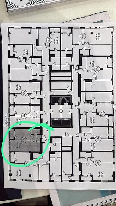 gala group: 2 комнаты, 55 м², Элитка, Готовая ПСО (под самоотделку) — 2
