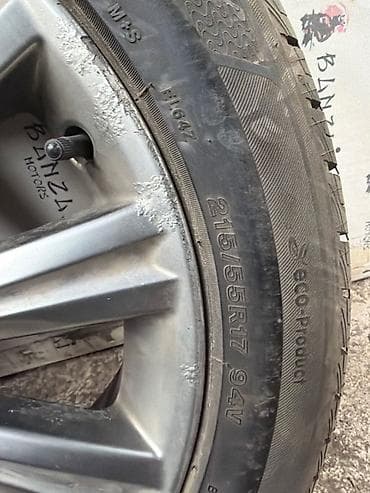 rays volk: Колеса в сборе 215 / 55 / R 17, Лето, Б/у, 1 шт, Легковые, Литые, отверстий - 5 — 4