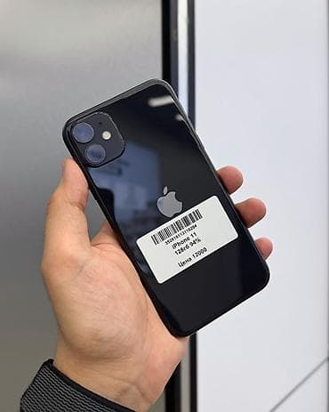 айфон 9 ош: IPhone 11, Б/у, 128 ГБ, Черный, Защитное стекло, Чехол, 94 % — 1