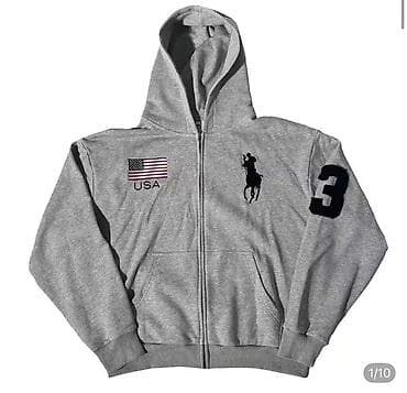 ресторация одежды: Толстовка на молнии с капюшоном Polo Ralph Lauren “Country Flag” - — 2