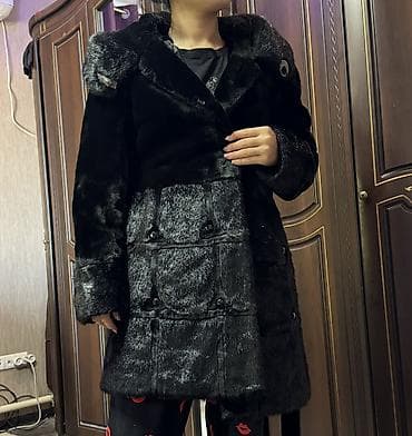 🖤 Шуба из эко-меха под натуральный мех Стильная чёрная шуба в lalafo.kg да 🖤 Шуба из эко-меха под натуральный мех Стильная чёрная шуба в