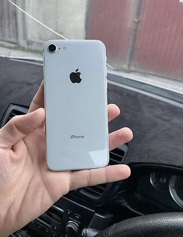 IPhone 8, Б/у, 64 ГБ, Серебристый, Чехол, 100 % at lalafo.kg IPhone 8, Б/у, 64 ГБ, Серебристый, Чехол, 100 %