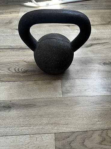 Спорт и отдых: Чугунная гиря 16кг для силовых тренировок - Материал: цельнолитой — 1