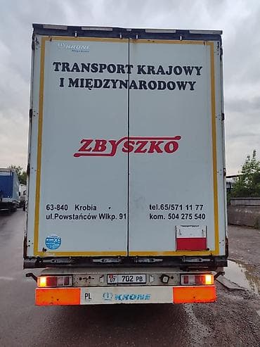 тентованый прицеп: Прицеп, Krone, Шторный — 2