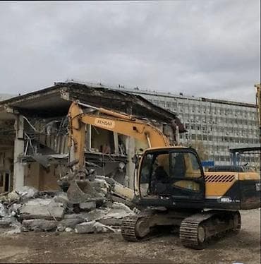 Услуги демонтажа и сноса зданий экскаватором - Машина гусеничная, с