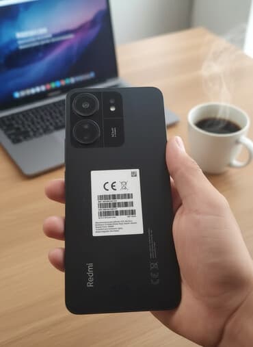 микрофон универсальный: Redmi, Redmi 13C, Новый, 128 ГБ, цвет - Черный, 2 SIM — 1