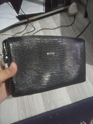 Барсетка, Butun, Материал: Натуральная кожа, Застежка на молнии, Б/у
