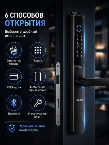 pen spining: Умный замок ORBITA P7029 Ключевые возможности: - 6 способов открытия — 2