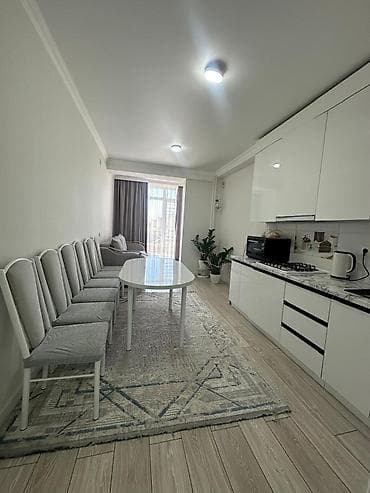 Квартиры: 1 комната, 56 м², Аламедин-1 мкр Элитка, 4 этаж, Евроремонт — 9