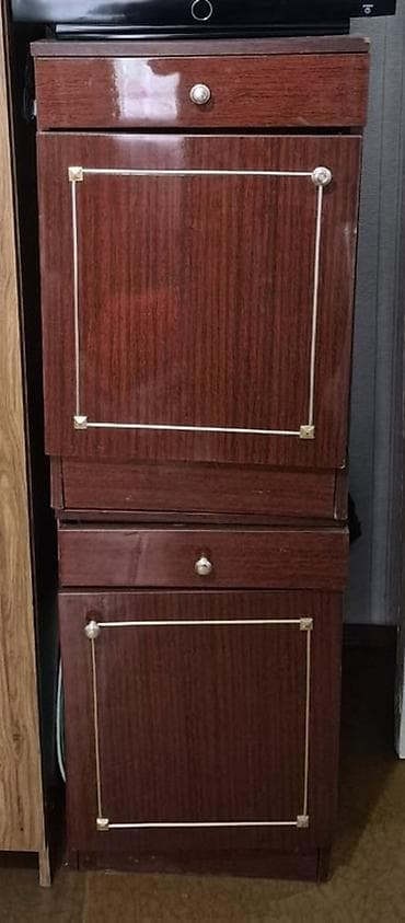 ящики большие: Тумба для вещей и одежды, Без зеркала, ЛДСП, цвет - Коричневый — 1