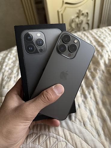 IPhone 13 Pro, Б/у, 128 ГБ, Графит, Коробка, 79 %