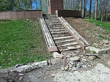 ремонт ступеней крыльца цена: Благоустройство и реставрация памятников, постаментов и ступеней из — 7