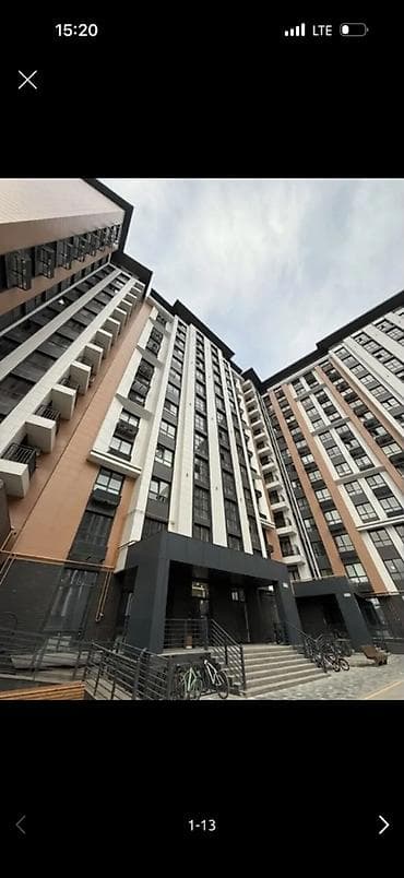 seven development: 2 комнаты, 83 м², Асанбай мкр Элитка, 14 этаж, ПСО (под самоотделку) — 3