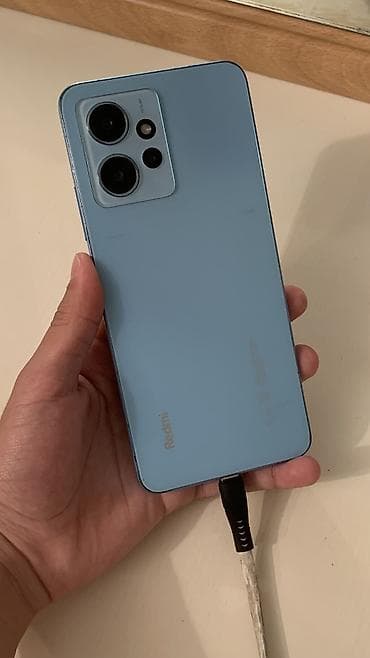 redmi 14s: Redmi, Redmi Note 12, Б/у, 256 ГБ, цвет - Голубой, В рассрочку — 1