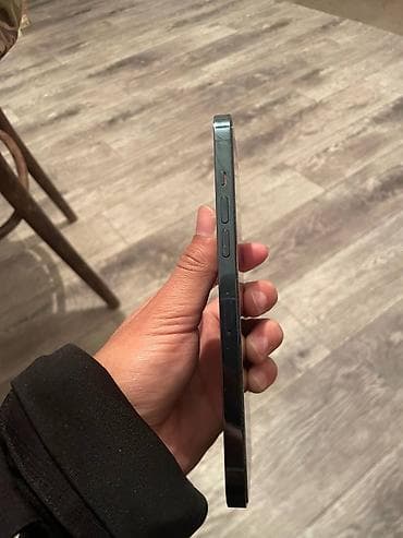 телефон бишкек бу: IPhone 12 Pro Max, Колдонулган, 128 ГБ, Blue Titanium, Заряддоочу түзүлүш, Коргоочу айнек, Кабель — 7