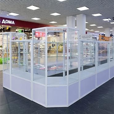 Соода жабдуулары: Прилавок витрина из профиля и стекла, торговые витрины для магазина — 5