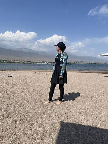 Жеке буюмдар: Женский комплект для пляжа/плавания (скромный купальник-burqini стиль) — 1