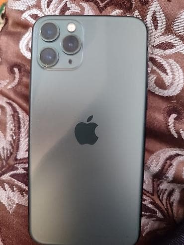 iphone 13 про макс: IPhone 11 Pro, Б/у, 256 ГБ, Matte Midnight Green, Чехол, 81 % — 2