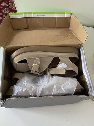 Новые бежевые детские сандалии, босоножки- - Модель: сандалии с