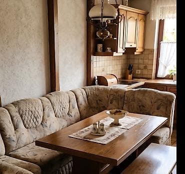 Кухонный мягкий уголок, Дерево, цвет - Коричневый