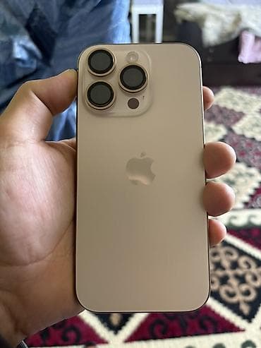mi curved: IPhone 16 Pro, Б/у, 256 ГБ, Золотой, Чехол, Кабель, Коробка, 93 % — 1