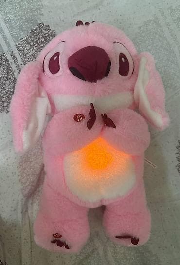 mini projector: Дыщающая Мягкая интерактивная игрушка «Ангел» (стиль Лило и Стич) — 1