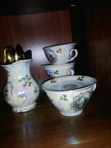 набор посуды мадонна цена: Чайный сервис Мадонна ГДР 1970 года. на 6 персон. Оригинал — 6