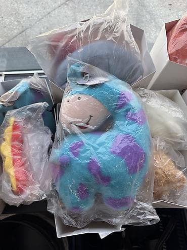 купить мягкую игрушку в бишкеке: Мягкие игрушки и фигурки - Плюшевый заяц с грибочком — большой — 7