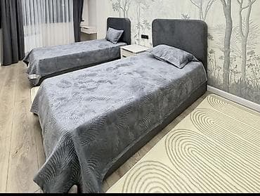 односпальные кровати для подростков: Односпальная кровать, С мягким изголовьем, длина - 190 см — 1