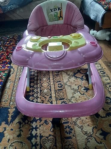 doona x: Детские ходунки YDK, розовые - Удобное мягкое сиденье с высокой — 1