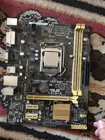asus h81: Материнская плата, Б/у, Asus, LGA1150, Micro-ATX, Для ПК — 1