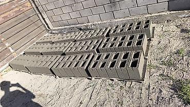 обой для стен: Пескоблок Рваный, Стеновой, 190x190x390 — 5