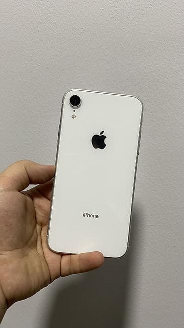 бэушный айфон 4: IPhone Xr, Б/у, 64 ГБ, Белый, Чехол, 81 % — 1