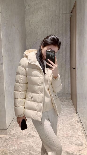 брендовые спортивные костюмы женские: Пуховик, Короткая модель, Китай, С капюшоном, M, L — 3