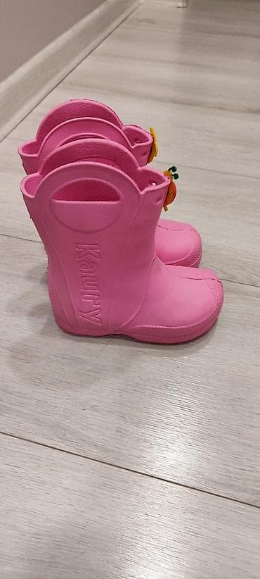 резиновый сапог: Детские резиновые сапоги Kaury, розовые. Надели несколько раз — 2