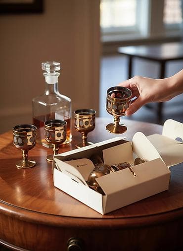 Продаю рюмки с позолотой, украсят ваш стол на любой праздник в пачке 6 at lalafo.kg Продаю рюмки с позолотой, украсят ваш стол на любой праздник в пачке 6