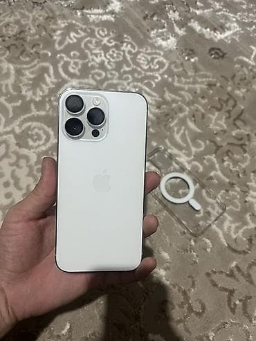 appl: IPhone 14 Pro Max, Б/у, 256 ГБ, Серебристый, Чехол, 82 % — 3