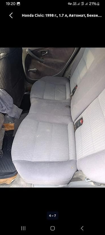 vtec k20: Honda Civic: 1998 г., 1.7 л, Автомат, Бензин, Седан — 8