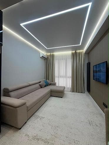 2 комнаты, 50 м², Асанбай мкр 9 этаж, Евроремонт